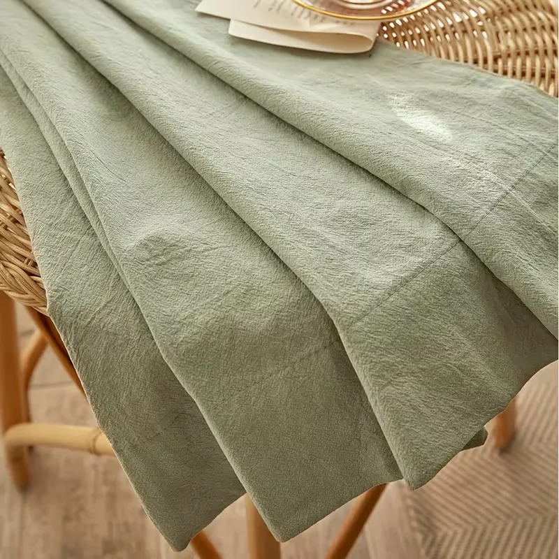 Linen Curtains Wooden & Cotton Minimalist Window Drapery