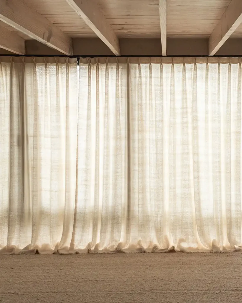 Luxury wool curtains in dubai