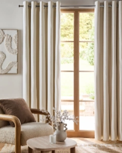 Thermal Cotton Eyelet Curtains