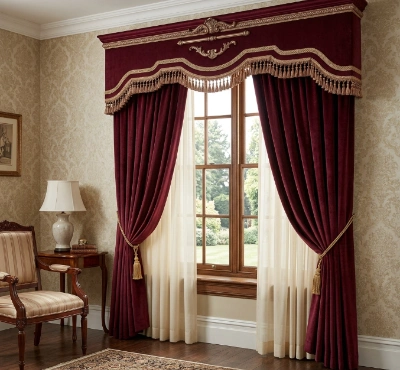 Velvet Curtains Decorative Pelmets
