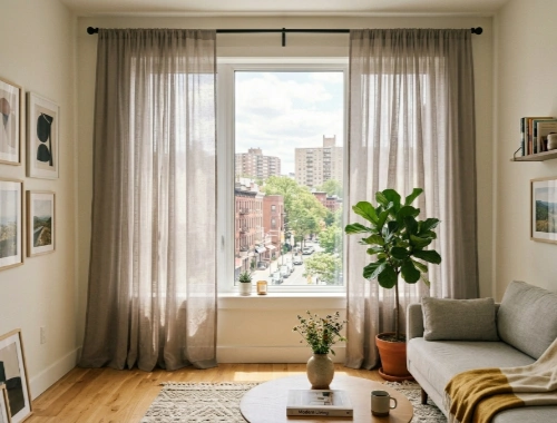 sheer curtains for apartment