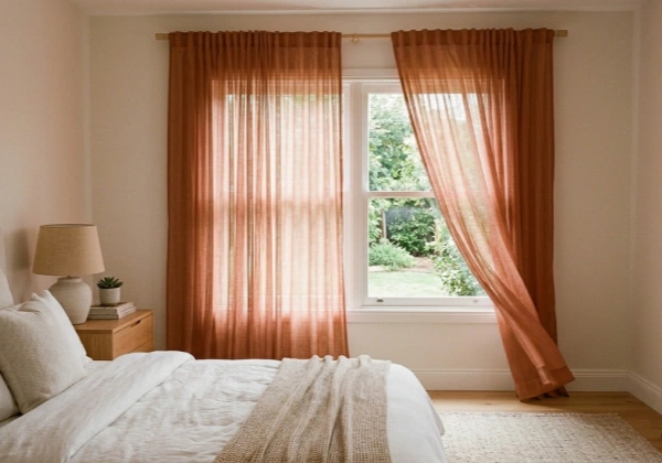 Chiffon Curtains for bedroom