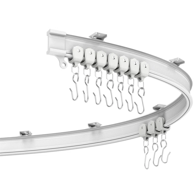 Gordie Natural Plastic Curtain Rail