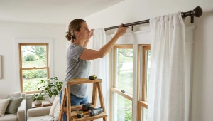 Standard Rod Curtain Installation